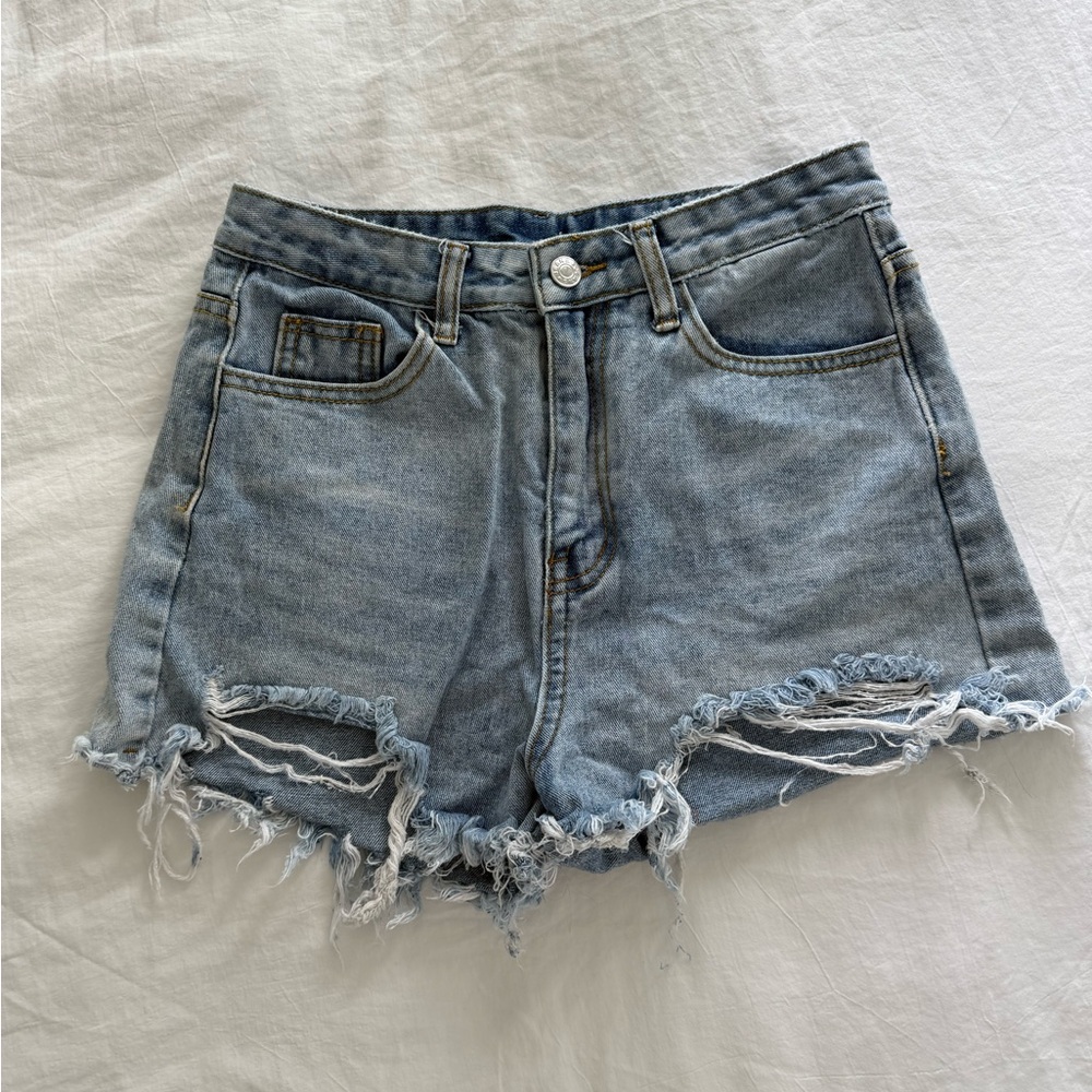 Denim Distressed Women's Shorts